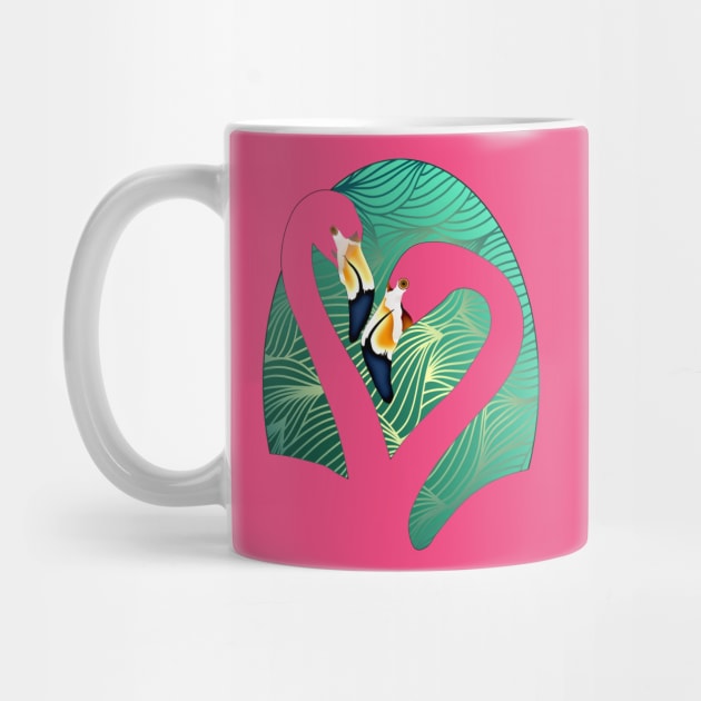 Flamingo Waves by Arcuedes